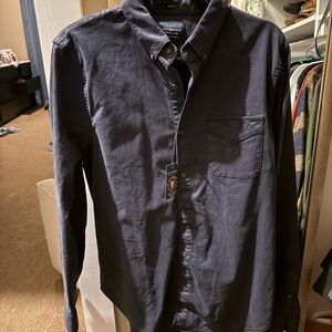 Lucky Brand Dark Blue Casual Button-Down Shirt